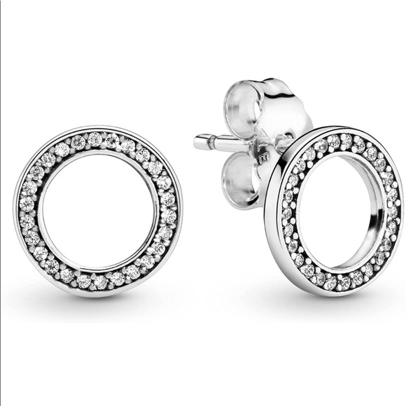 Pandora forever halo earrings silver - Picture 3 of 4